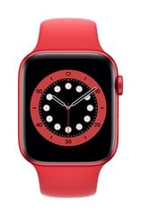 Apple Watch Series 6 44мм Red Aluminum/Red Sport Band цена и информация | Смарт-часы (smartwatch) | pigu.lt