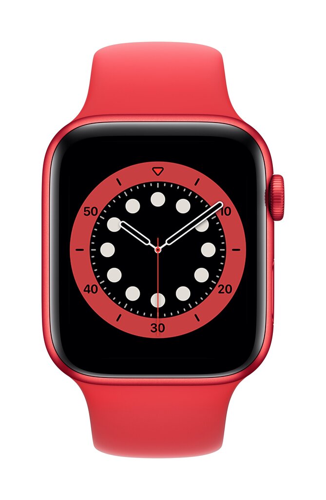 Išmanusis laikrodis Apple Watch Series 6 (GPS + Cellular LT, 44mm) - (PRODUCT)RED Aluminium Case with (PRODUCT)RED Sport Band kaina ir informacija | Išmanieji laikrodžiai (smartwatch) | pigu.lt