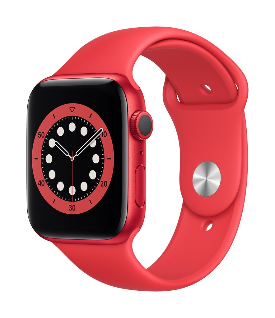 Apple Watch Series 6 44mm Red Aluminum/Red Sport Band kaina ir informacija | Išmanieji laikrodžiai (smartwatch) | pigu.lt