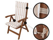 Pagalvė kėdei Hobbygarden Marta, balta/smėlio spalvos kaina ir informacija | Pagalvės, užvalkalai, apsaugos | pigu.lt