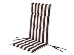 Подушка для стула Hobbygarden Marta, коричневая/белая