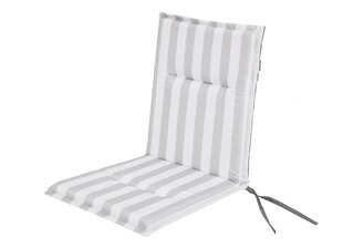 Pagalvė kėdei Hobbygarden Miami, šviesiai pilka/balta kaina ir informacija | Pagalvės, užvalkalai, apsaugos | pigu.lt