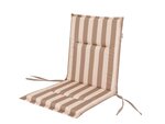Подушка для стула Hobbygarden Miami, коричневая/ бежевая