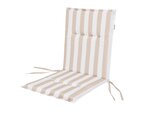 Pagalvė kėdei Hobbygarden Miami, balta/smėlio spalvos