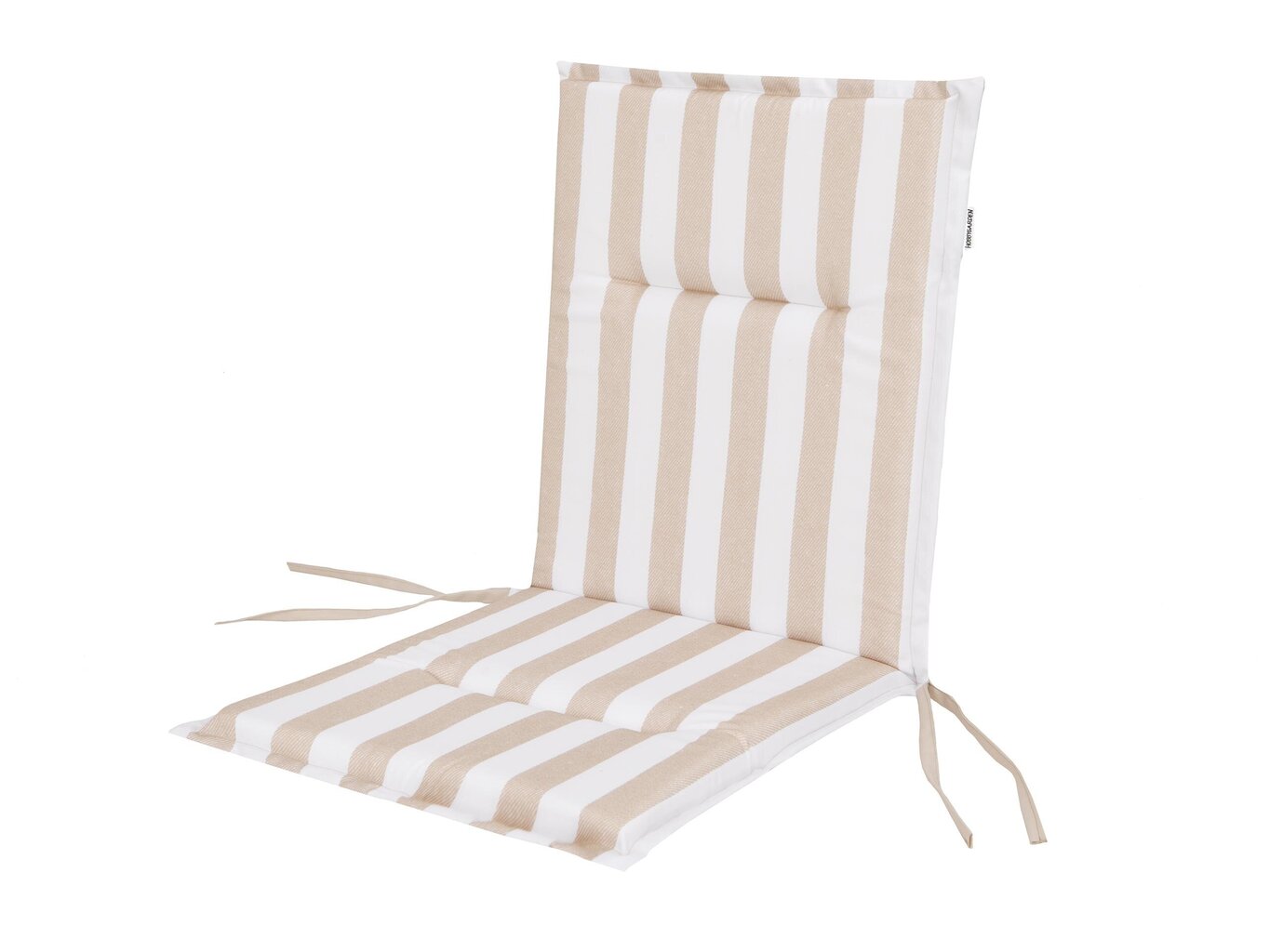 Pagalvė kėdei Hobbygarden Miami, balta/smėlio spalvos kaina ir informacija | Pagalvės, užvalkalai, apsaugos | pigu.lt