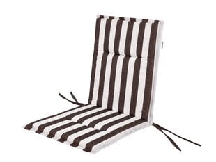 Подушка для стула Hobbygarden Miami, коричневая/белая цена и информация | Подушки, наволочки, чехлы | pigu.lt