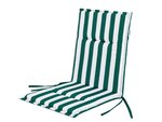 Подушка для стула Hobbygarden Miami, зеленая/белая