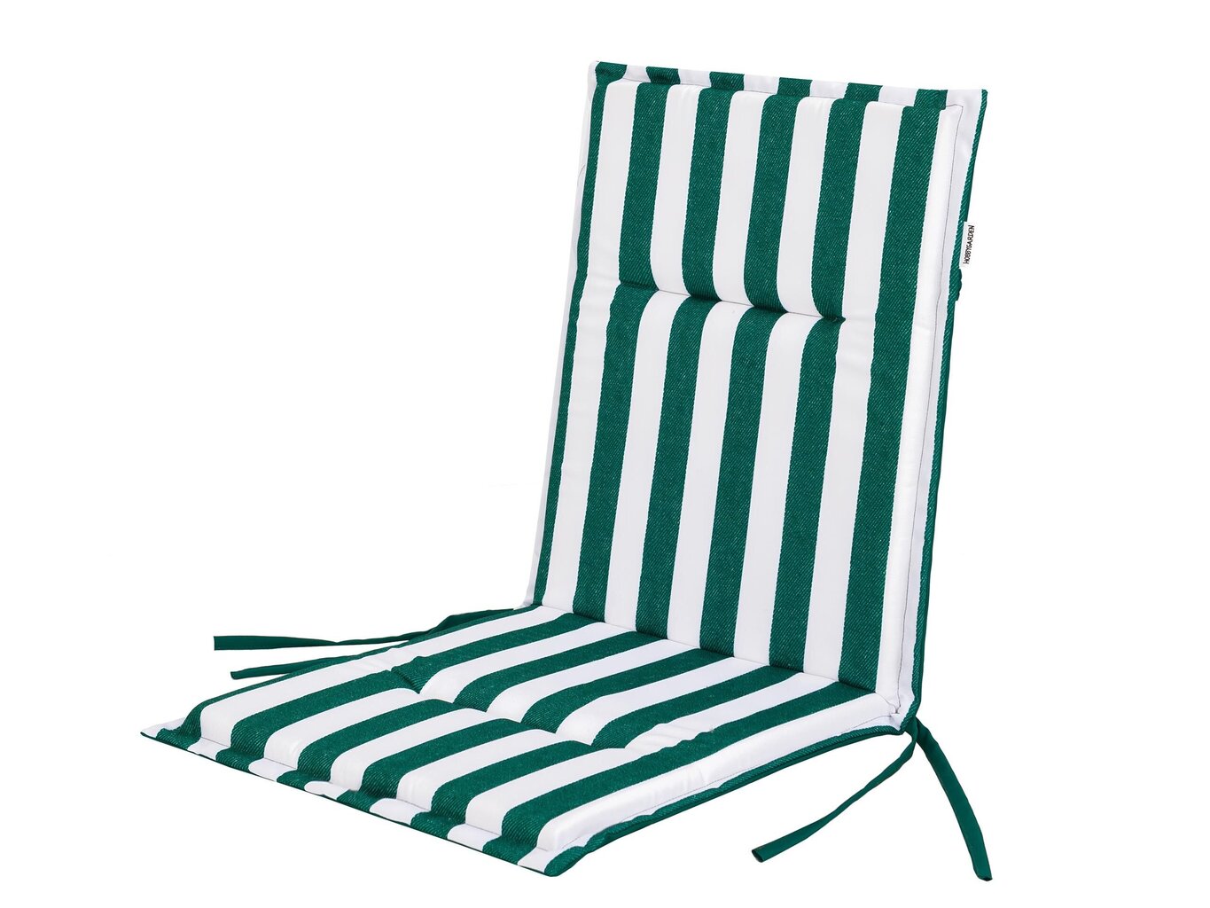 Pagalvė kėdei Hobbygarden Miami, žalia/balta kaina ir informacija | Pagalvės, užvalkalai, apsaugos | pigu.lt