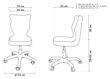 Biuro kėdė Entelo Petit ST33 4, įvairių spalvų/pilka kaina ir informacija | Biuro kėdės | pigu.lt