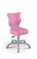 Biuro kėdė Entelo Petit VS08 4, rožinė/pilka