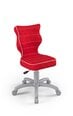 Офисное кресло Entelo Petit VS09 4, красное/серое