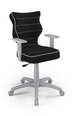 Vaikiška biuro kėdė Entelo Duo VS01 5, juoda/pilka
