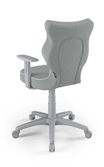 Vaikiška biuro kėdė Entelo Duo JS03 5, šviesiai pilka/juoda цена и информация | Офисные кресла | pigu.lt