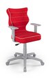 Biuro kėdė Entelo Duo VS09 6, raudona/pilka