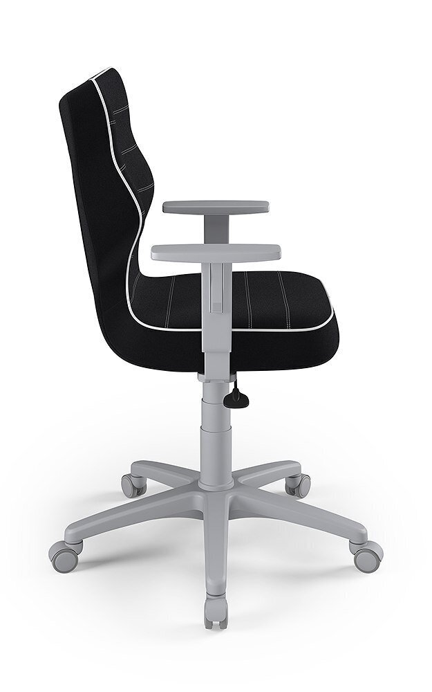 Biuro kėdė Entelo JS01 6, juoda/pilka kaina ir informacija | Biuro kėdės | pigu.lt