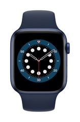 Išmanusis laikrodis Apple Watch Series 6 (GPS + Cellular LT, 40mm) Blue Aluminium Case with Deep Navy Sport Band kaina ir informacija | Išmanieji laikrodžiai (smartwatch) | pigu.lt