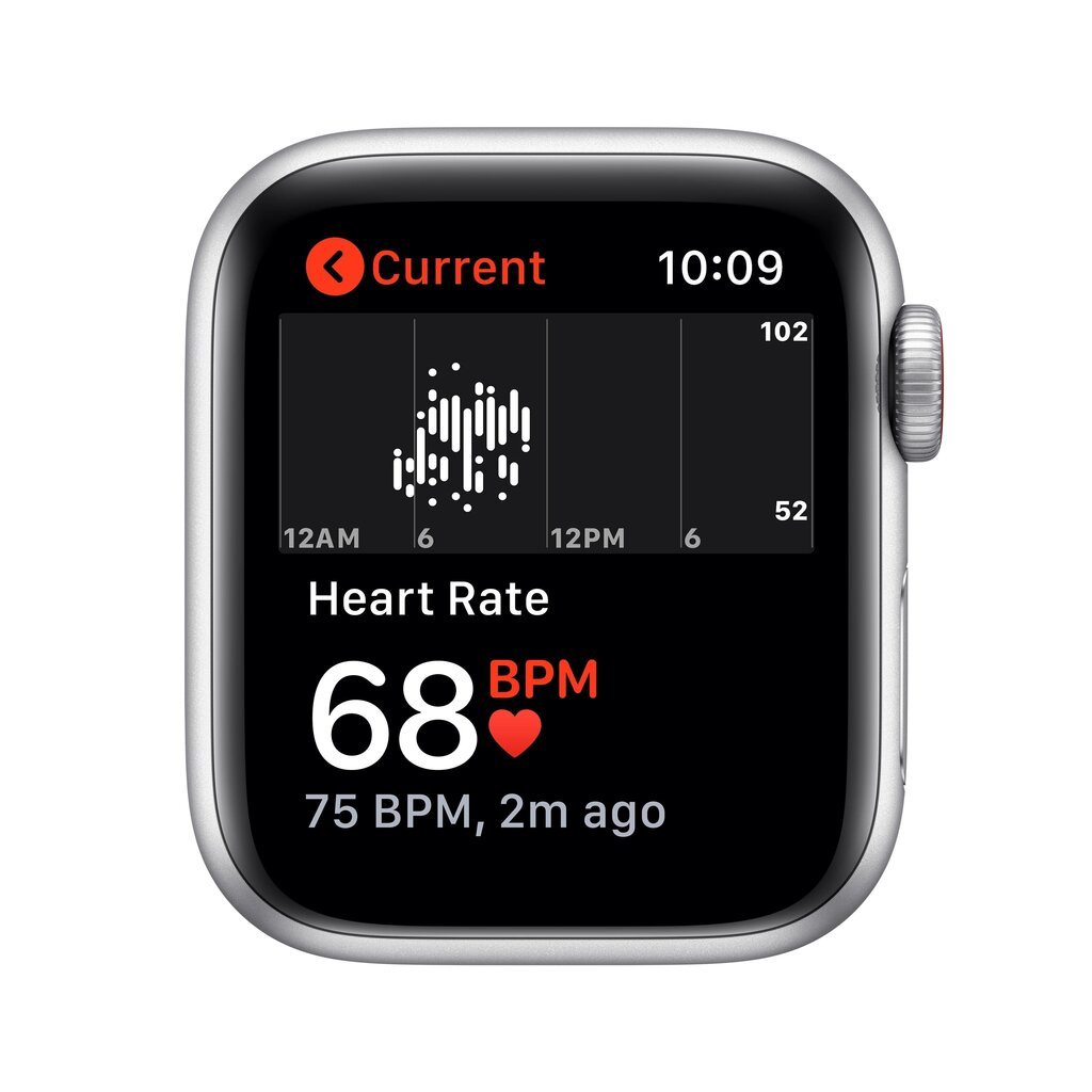 Išmanusis laikrodis Apple Watch SE (GPS + Cellular LT, 44mm) Silver Aluminium Case with Deep Navy Sport Loop kaina ir informacija | Išmanieji laikrodžiai (smartwatch) | pigu.lt