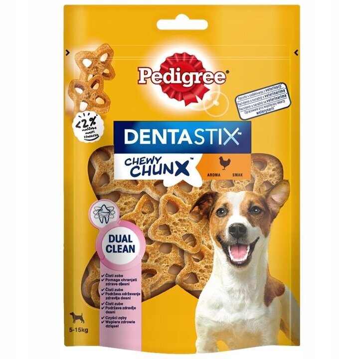 Pedigree Dentastix suaugusiems mažų ir vidutinių veislių šunims, 5 x 68 g kaina ir informacija | Skanėstai šunims | pigu.lt