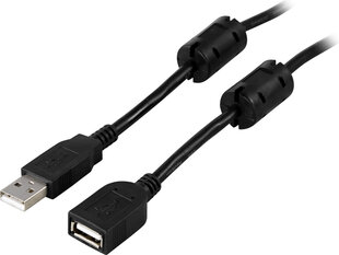 Deltaco USB 2.0 Type A Ha - Type A Ho 2 m kaina ir informacija | Kabeliai ir laidai | pigu.lt