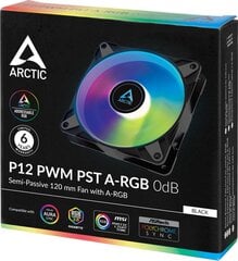 Arctic P12 PWM PST A-RGB kaina ir informacija | Arctic Kompiuterinė technika | pigu.lt