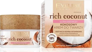 Питательный крем для лица Eveline Rich Coconut, 50 мл цена и информация | Кремы для лица | pigu.lt