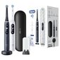 Oral-B iO8 Series Duo Pack Black Onyx /White kaina ir informacija | Elektriniai dantų šepetėliai | pigu.lt