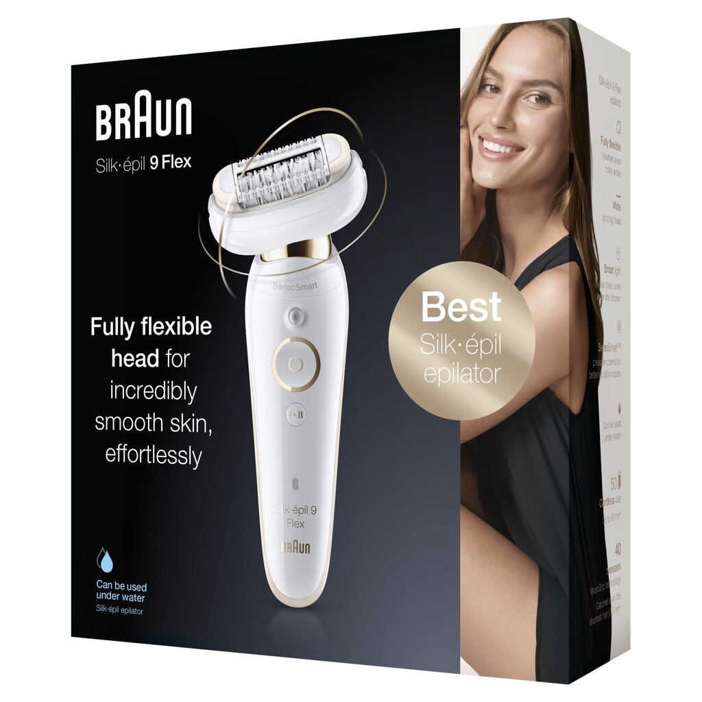 Braun Silk-epil 9 Flex SES9001 3D цена и информация | Epiliatoriai | pigu.lt