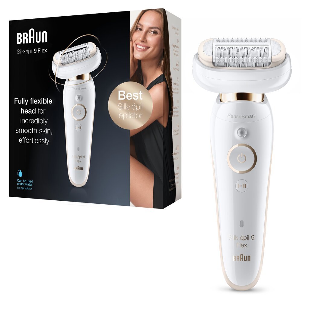 Braun Silk-epil 9 Flex SES9001 3D kaina ir informacija | Epiliatoriai | pigu.lt