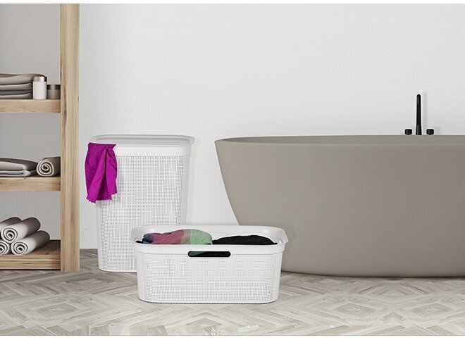 Rotho skalbinių krepšys Brisen, 50 l kaina ir informacija | Vonios kambario aksesuarai | pigu.lt