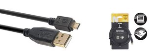 Stagg, USB-A/Micro USB-A, 3 м цена и информация | Кабели и провода | pigu.lt
