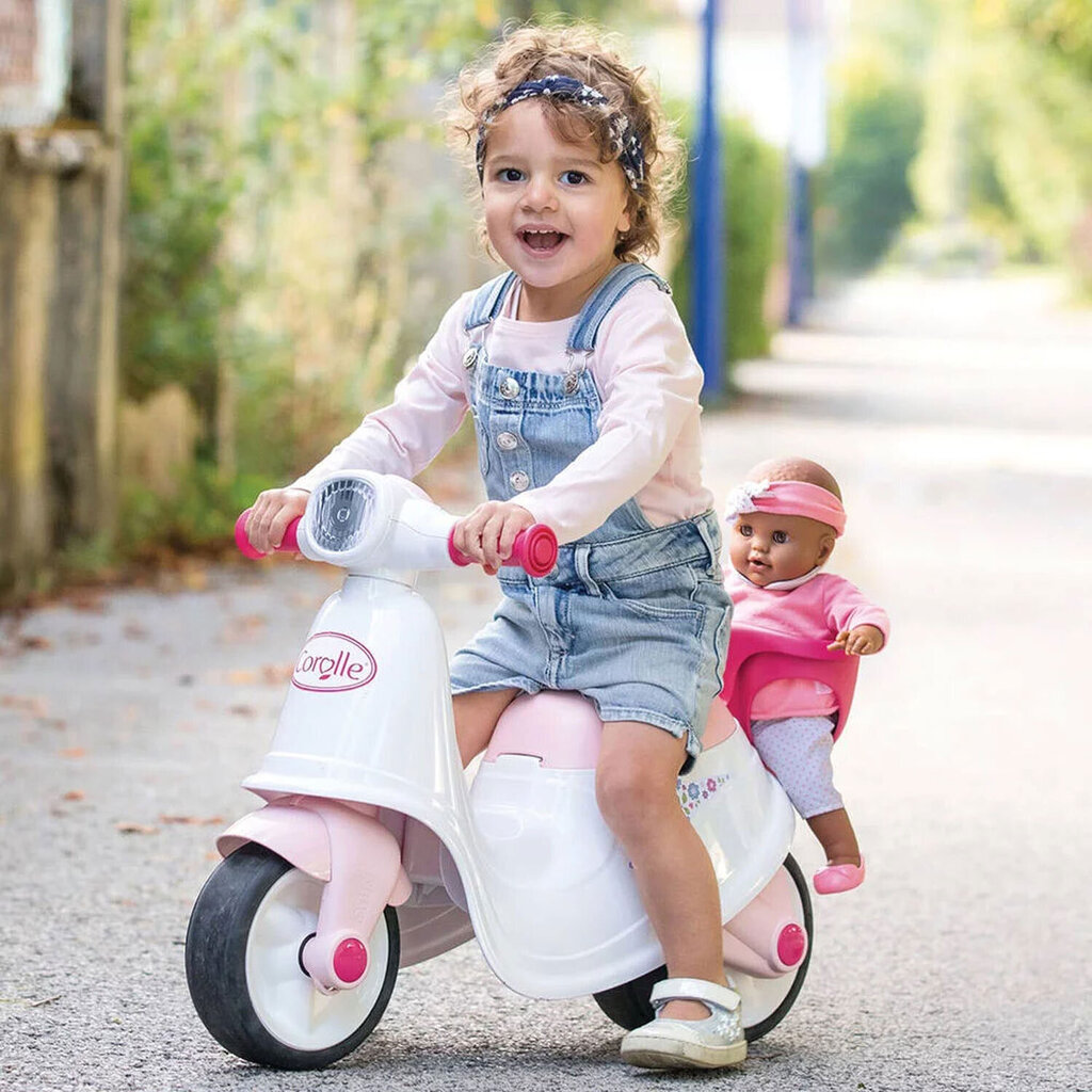 Paspiriamas motoroleris Corolle Smoby kaina ir informacija | Žaislai kūdikiams | pigu.lt