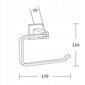 Mexen Vane tualetinio popieriaus laikiklis, gold цена и информация | Vonios kambario aksesuarai | pigu.lt