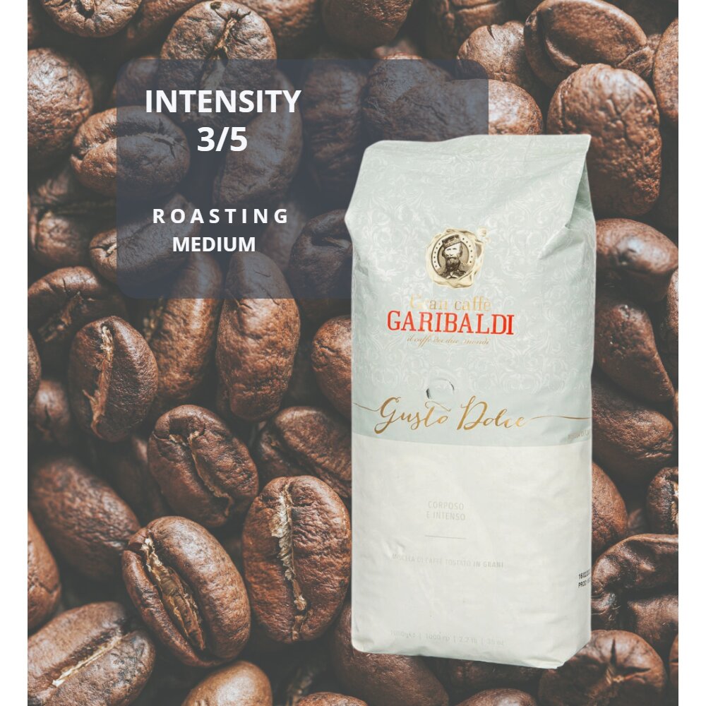 Kavos pupelės Gran Caffe Garibaldi - Gusto Dolce , 1 kg kaina ir informacija | Kava, kakava | pigu.lt