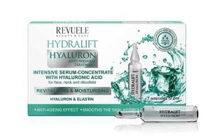 Сыворотка для кожи лица-ампулы Revuele Hydralift Hyaluron, 7x2 мл цена и информация | Сыворотки для лица, масла | pigu.lt