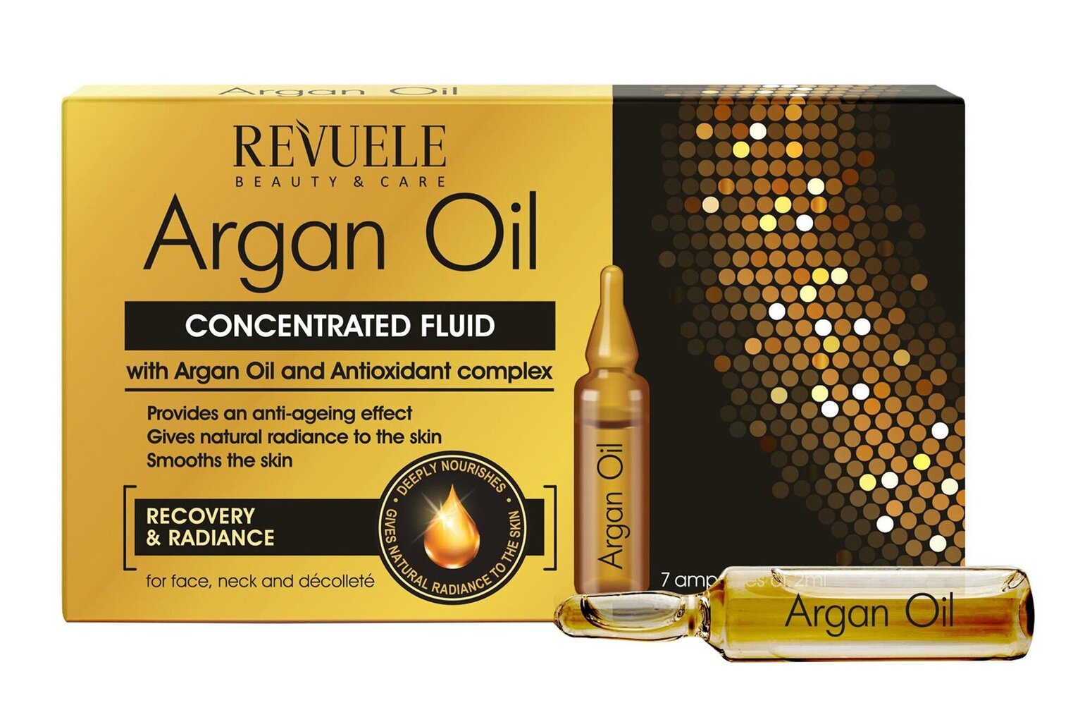 Veido odos aliejus-ampulės Revuele Argan Oil, 7x2 ml kaina ir informacija | Veido aliejai, serumai | pigu.lt