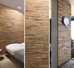 Панели для отделки стен - Wooden Wall Design - Brut цена и информация | Элементы декора для стен, потолка | pigu.lt