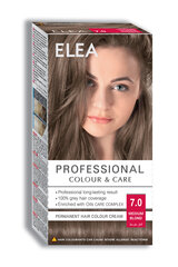 Plaukų dažai Elea Professional Colour&Care 7.0 Medium Blond, 123 ml kaina ir informacija | Plaukų dažai | pigu.lt