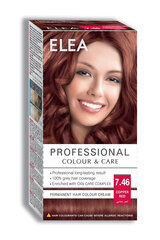 Plaukų dažai Elea Professional Colour&Care 7.46 Copper Red, 123 ml kaina ir informacija | Plaukų dažai | pigu.lt