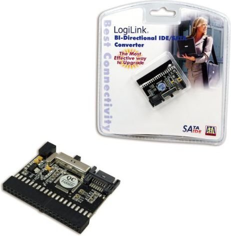 LogiLink Adapter SATA to IDE and IDE to S-ATA (AD0008) цена и информация | Komponentų priedai | pigu.lt