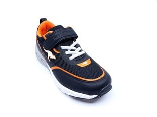 Batai vaikams Kangaroos KX-3100 EV, juodi, oranžniai kaina ir informacija | Sportiniai batai vaikams | pigu.lt