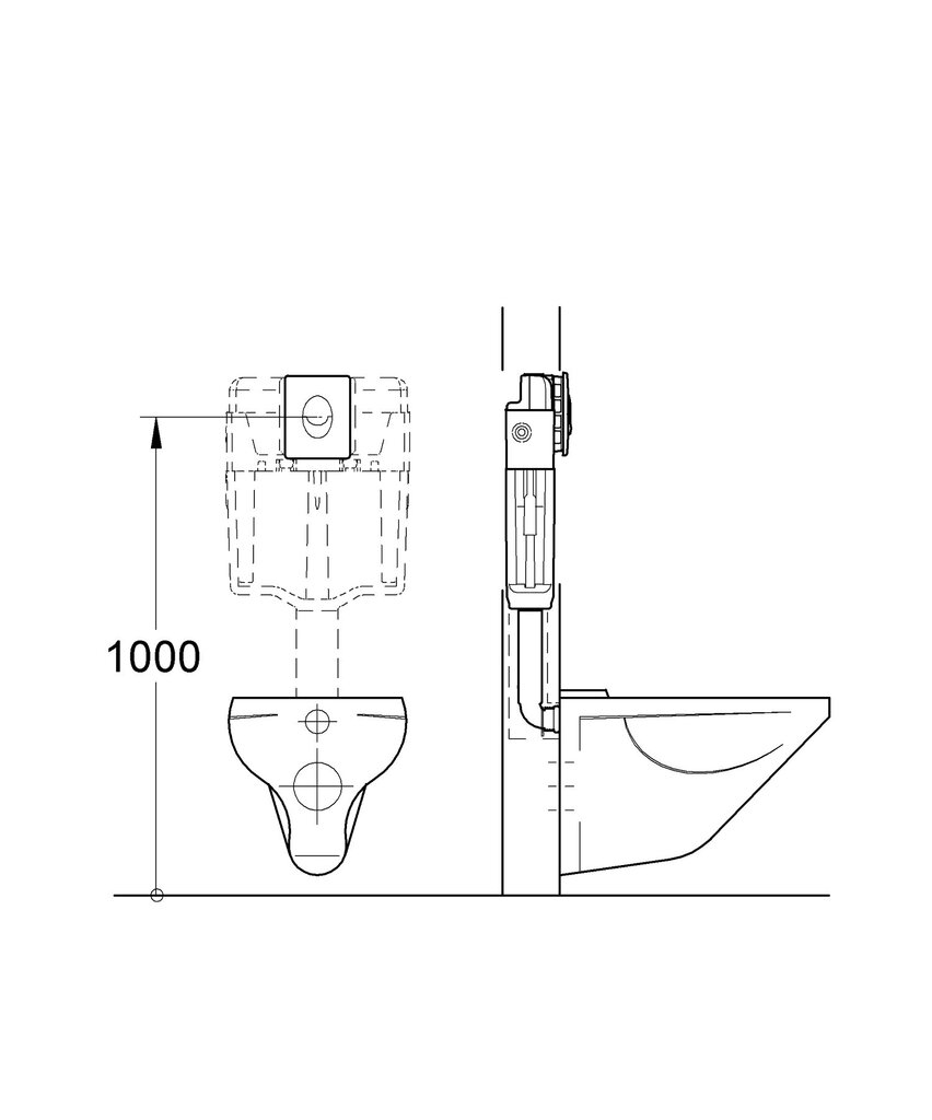 Grohe Skate Air WC nuleidimo mygtukas 38505SH0 kaina ir informacija | Priedai unitazams, bidė | pigu.lt