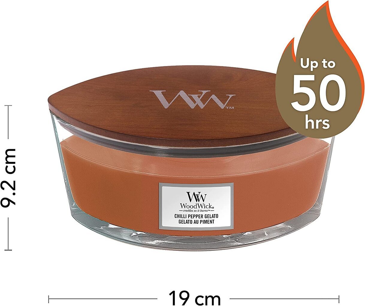 WoodWick kvapioji žvakė Chilli Pepper Gelato, 453,6 g kaina ir informacija | Žvakės, Žvakidės | pigu.lt