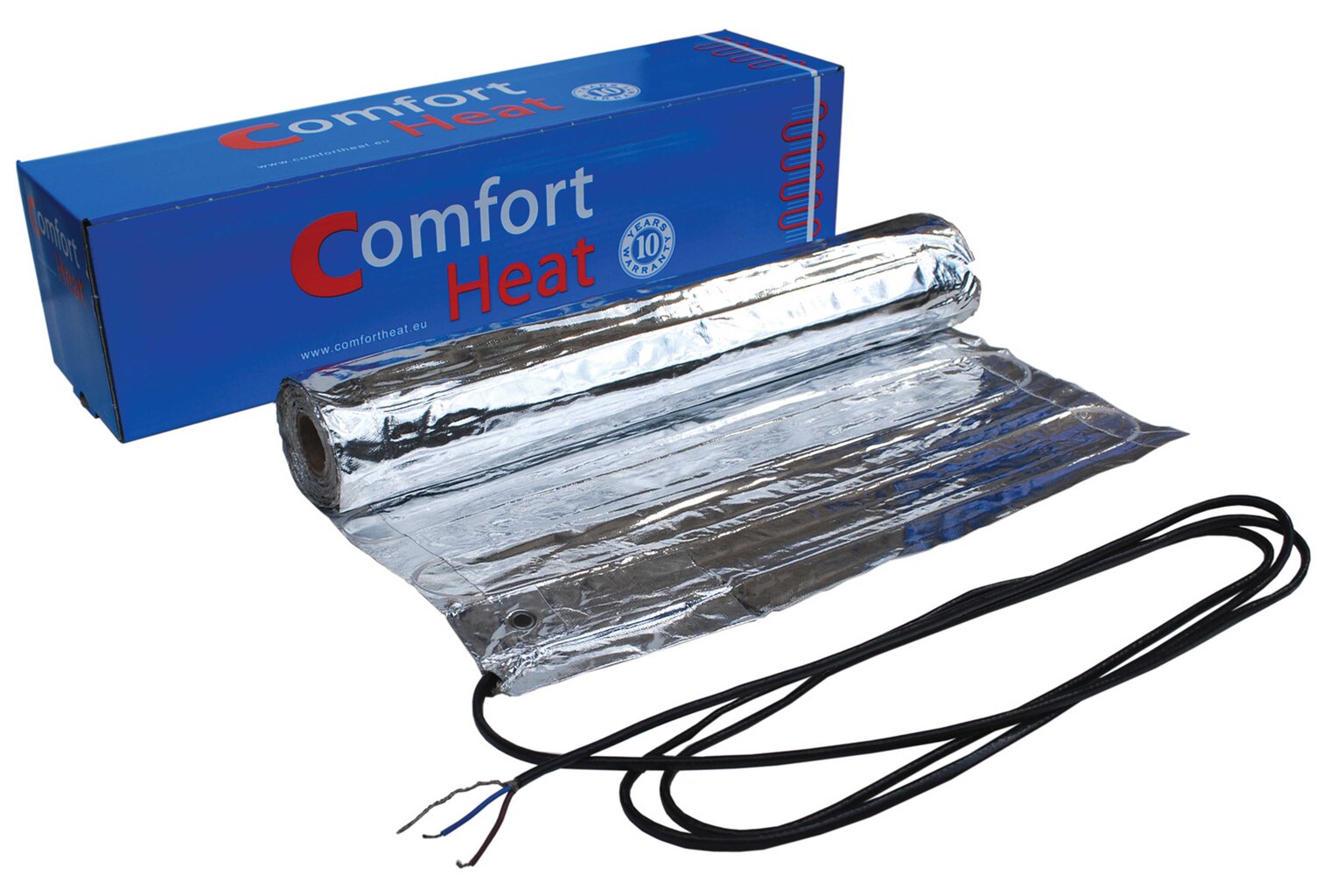 Comfort Heat aliuminio folijos šildymo kilimėlis laminato ir parketlenčių grindimis CATE-80 (0,5x6m); 3m2; 240W; 230V kaina ir informacija | Grindų ir veidrodžių šildymo kilimėliai | pigu.lt