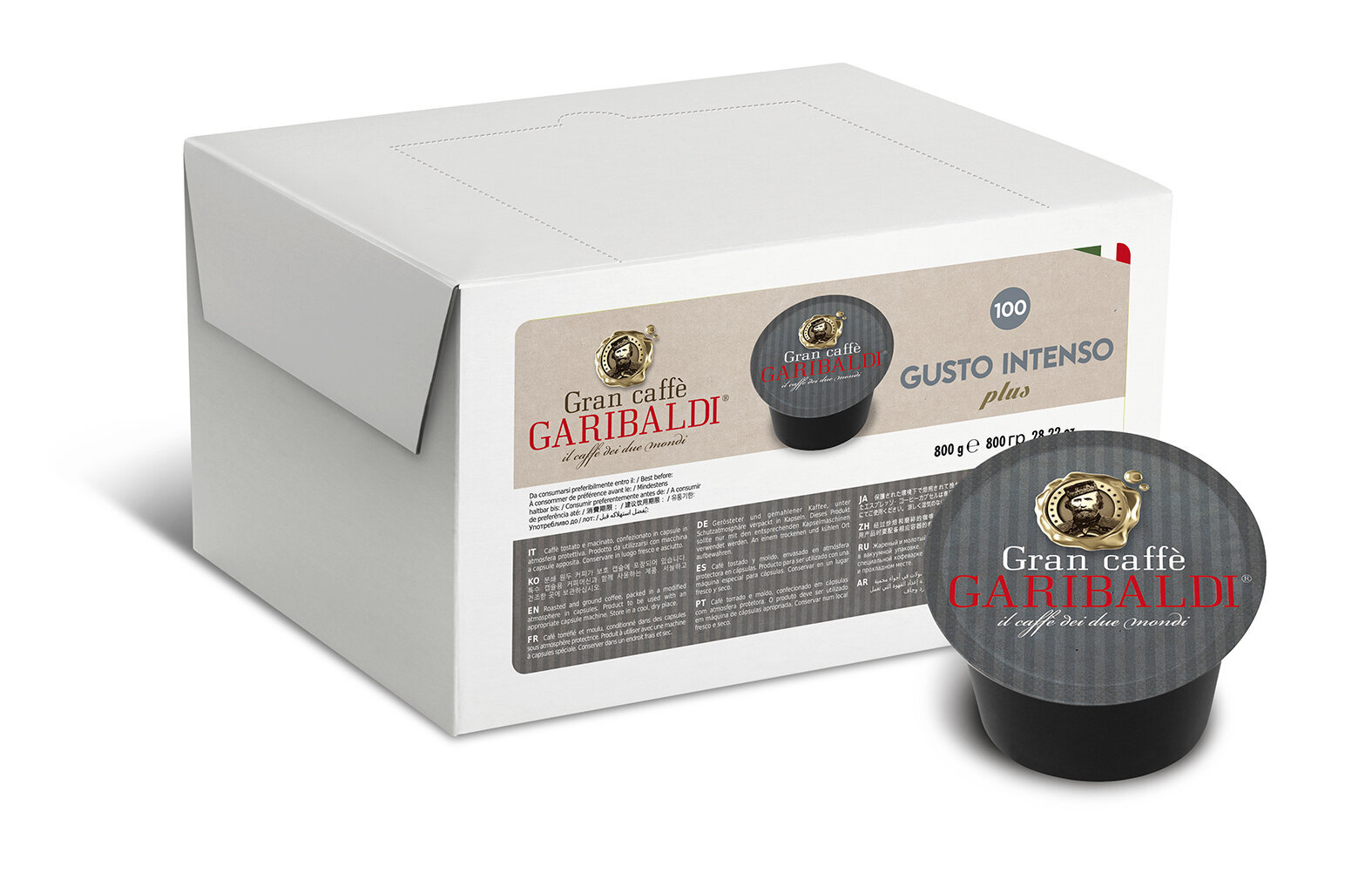 100 vnt. Kavos kapsulių Lavazza blue aparatams, Gran Caffe Garibaldi - Gusto Intenso kaina ir informacija | Kava, kakava | pigu.lt