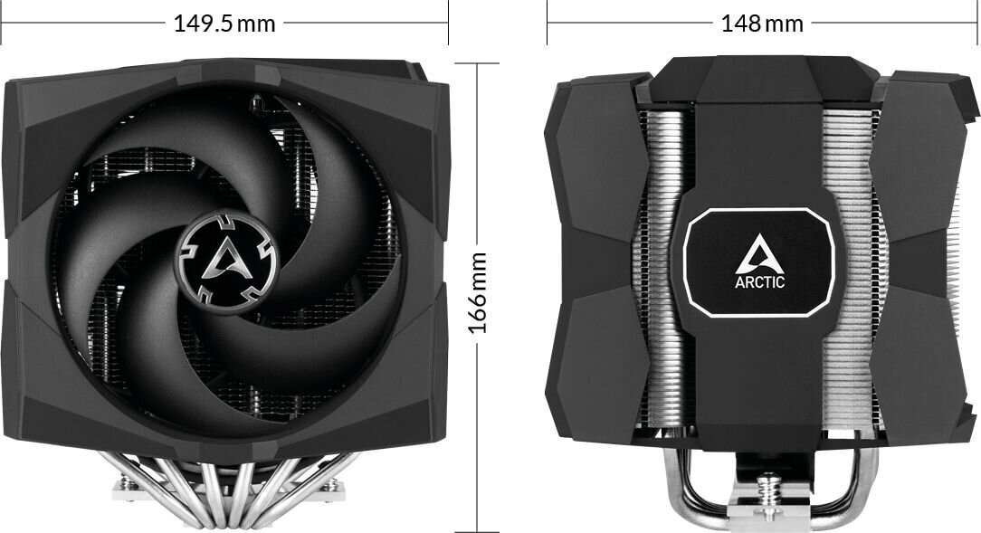 Arctic Freezer 50 RGB kaina ir informacija | Procesorių aušintuvai | pigu.lt