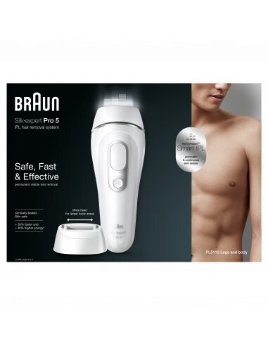 Braun Silk-expert Pro 5 PL5115 IPL цена и информация | Epiliatoriai | pigu.lt