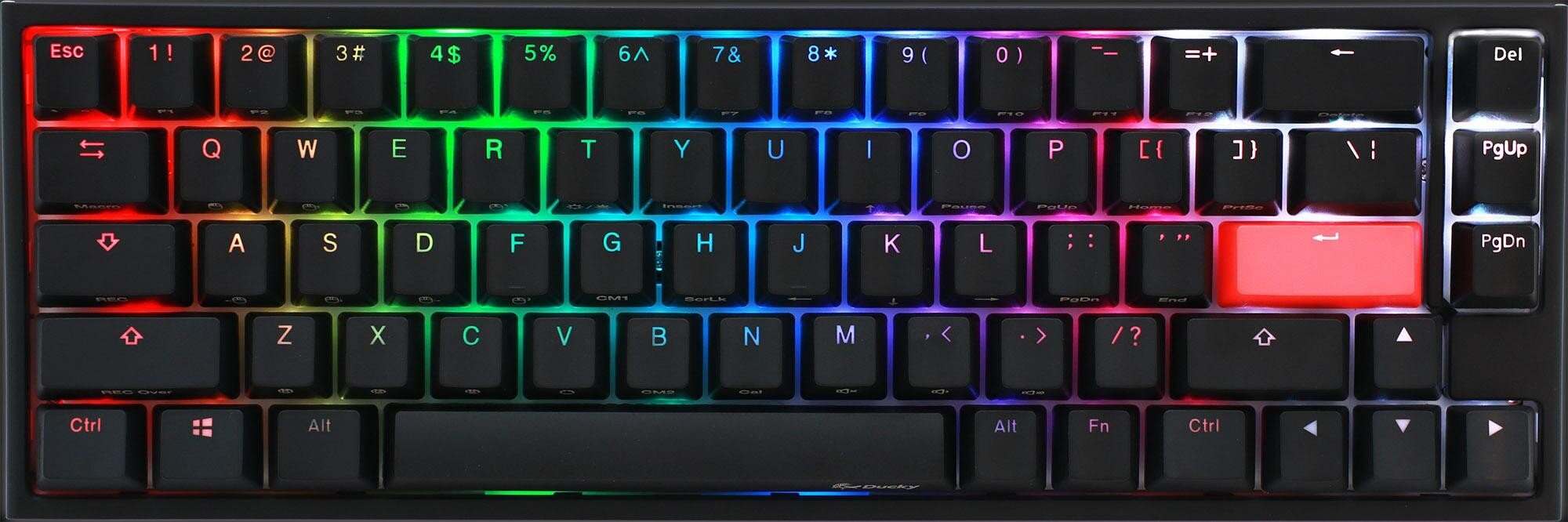 Ducky ONE 2 SF RGB US Silent-Red Switch kaina ir informacija | Klaviatūros | pigu.lt