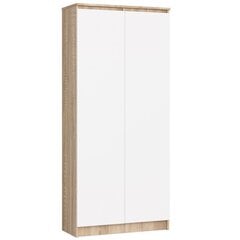 Полка-шкафчик NORE CLP R80, дубовый цвет/белая цена и информация | Полки | pigu.lt