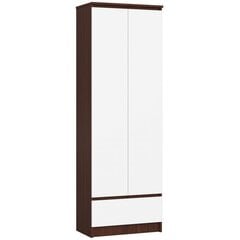 Полка-шкафчик NORE CLP R60, коричневая/белая цена и информация | Полки | pigu.lt