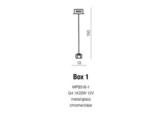 Подвесной светильник Azzardo Box AZ0036 цена и информация | Люстры | pigu.lt